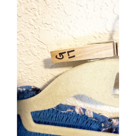 Cleobella Autumn Midi Dress Paisley Print Flutter Sleeve Smocked Blue Small - Picture 8 of 8